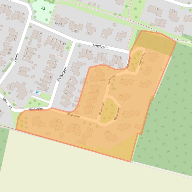 Kaart van postcodegebied 7873CV.