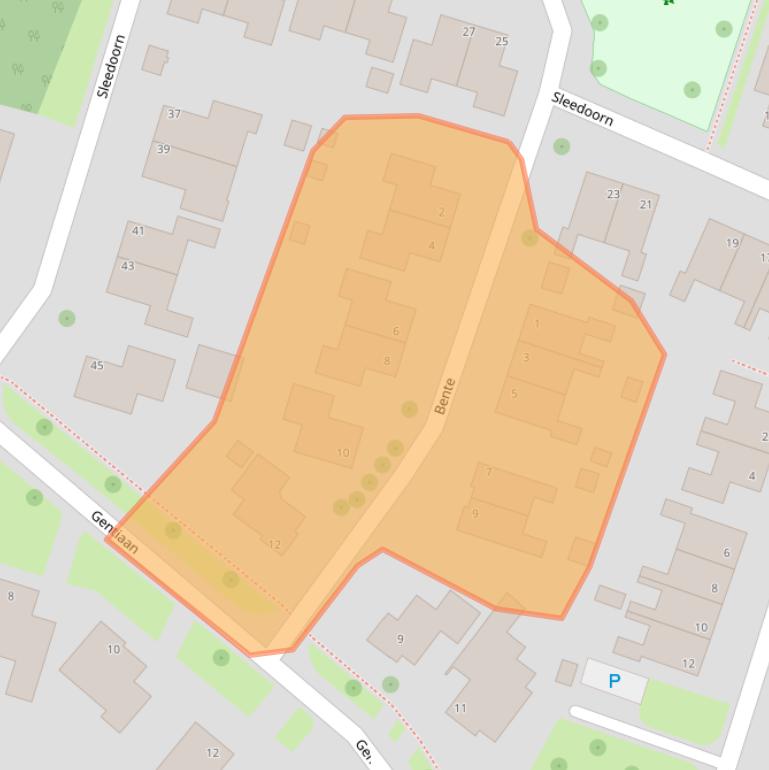 Kaart van postcodegebied 7873CX.