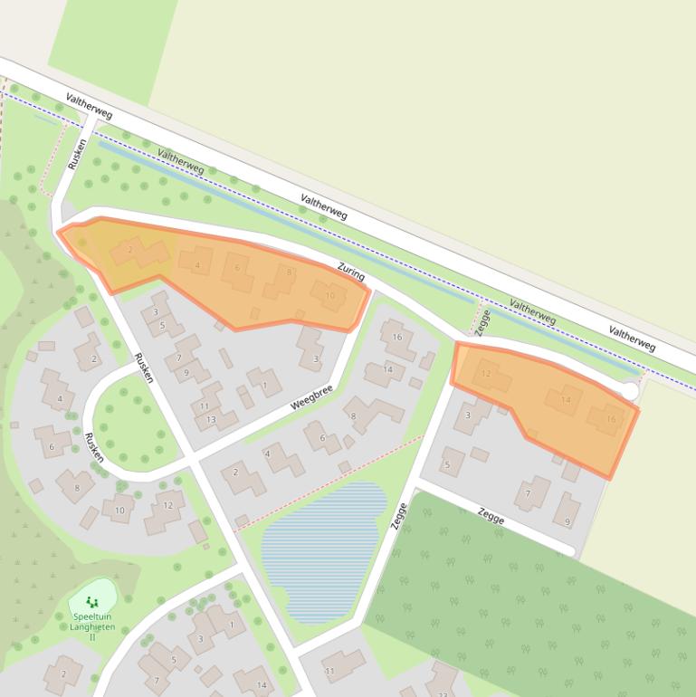 Kaart van postcodegebied 7873DC.