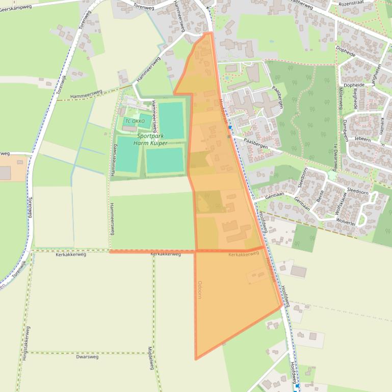 Kaart van postcodegebied 7873TB.