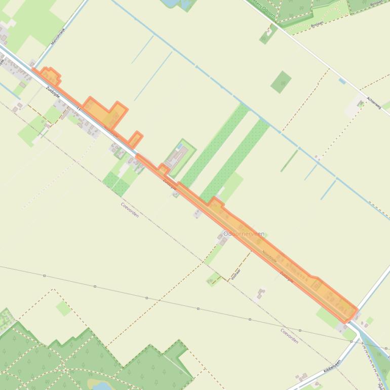 Kaart van postcodegebied 7874TH.