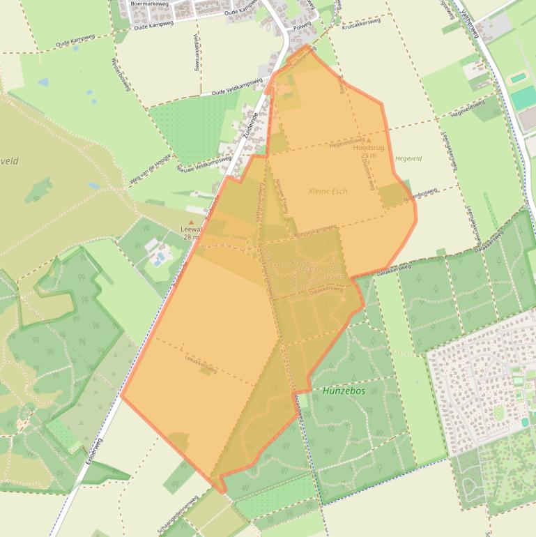 Kaart van postcodegebied 7875AH.