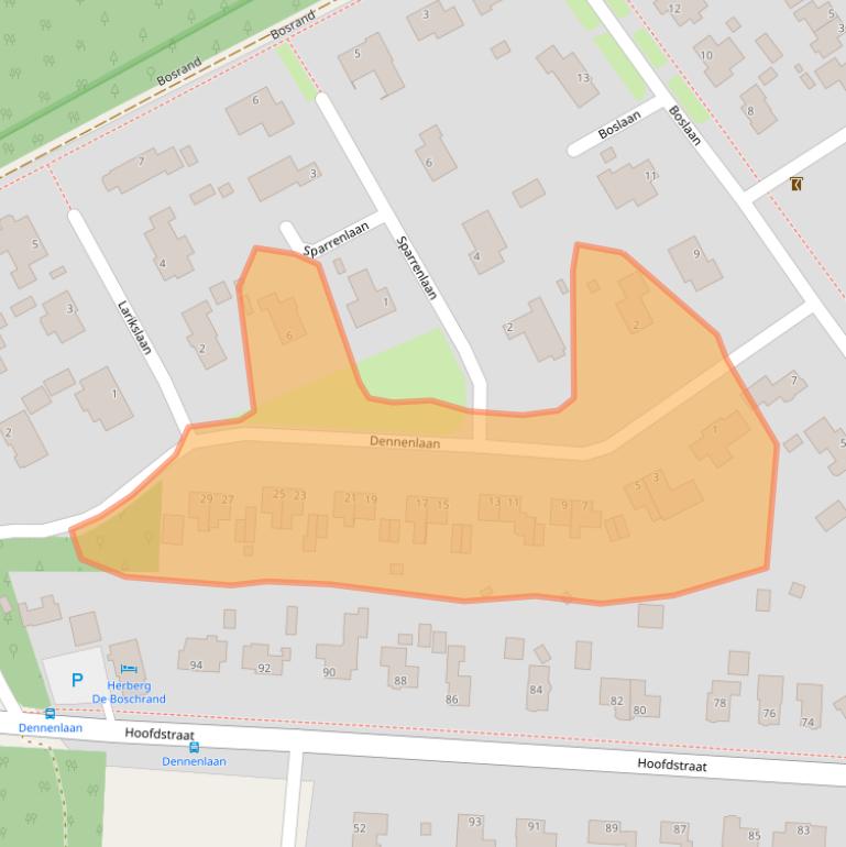 Kaart van postcodegebied 7875AT.