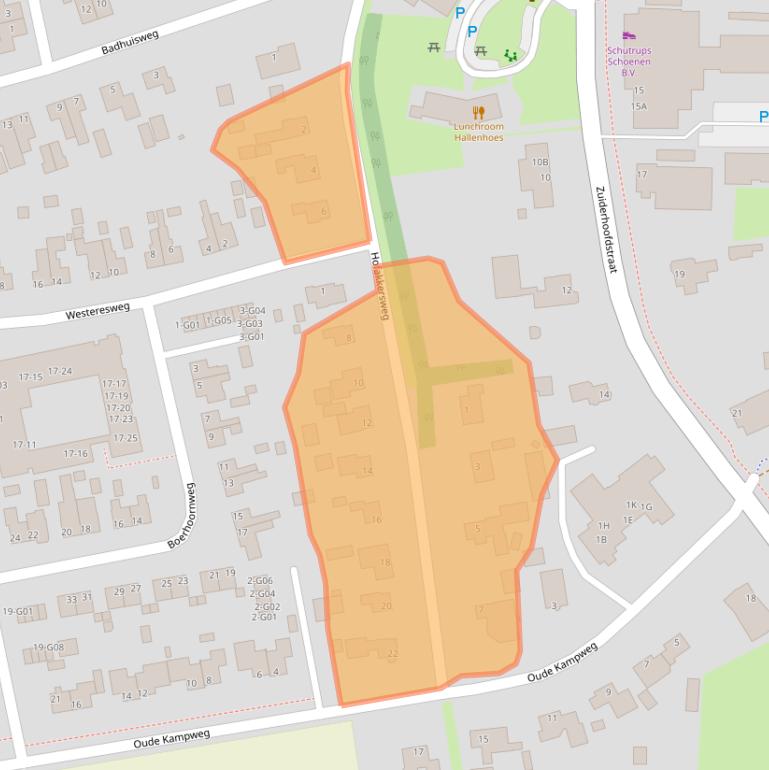 Kaart van postcodegebied 7875BB.