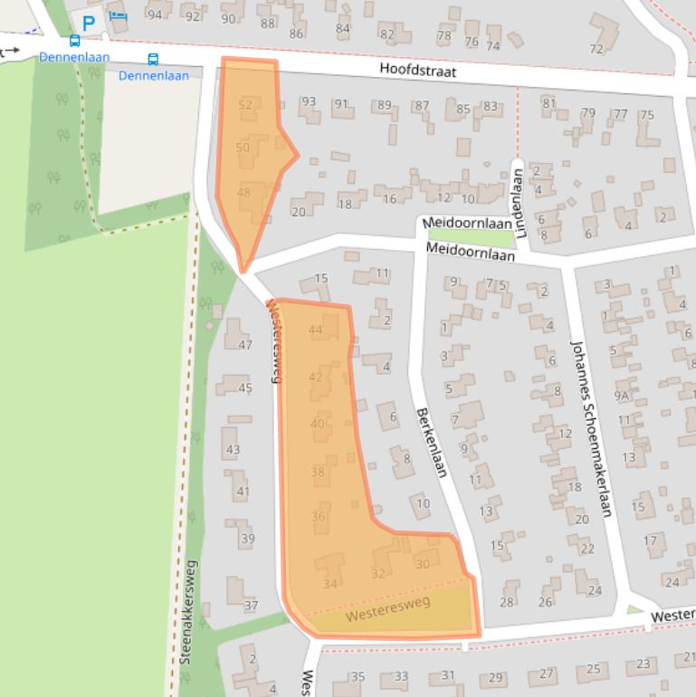 Kaart van postcodegebied 7875BE.