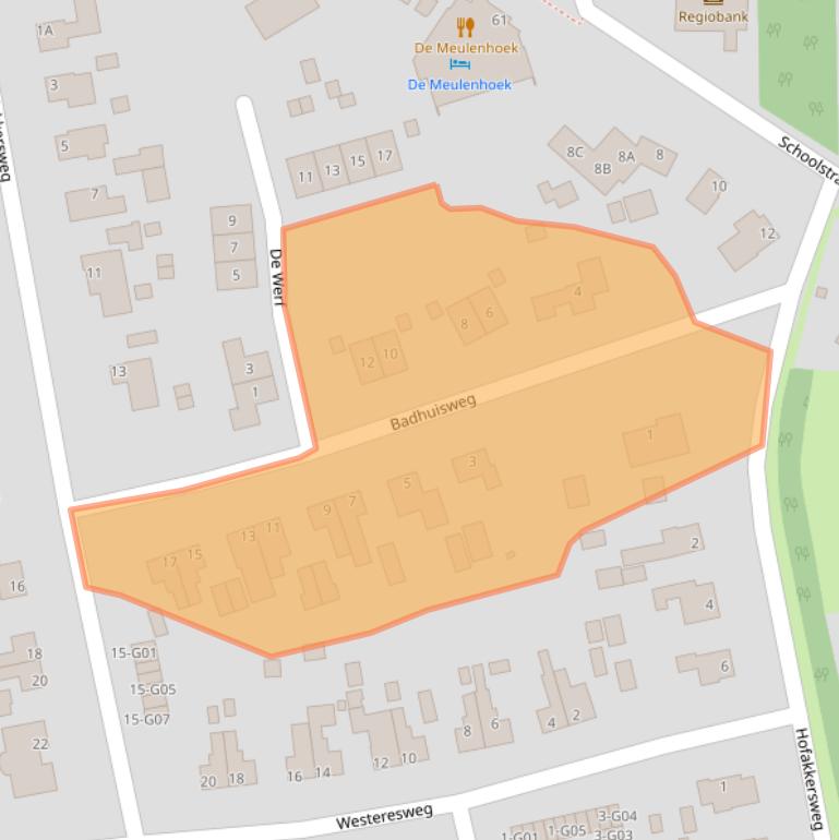 Kaart van postcodegebied 7875BV.