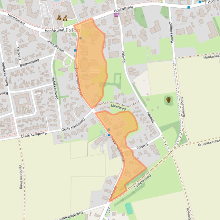 Kaart van postcodegebied 7875BW.