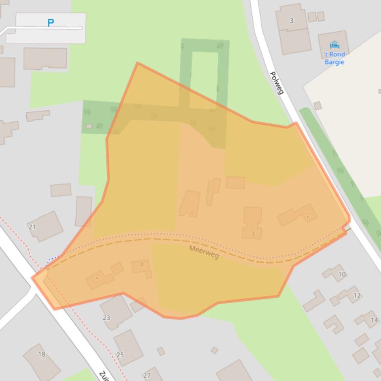 Kaart van postcodegebied 7875CE.