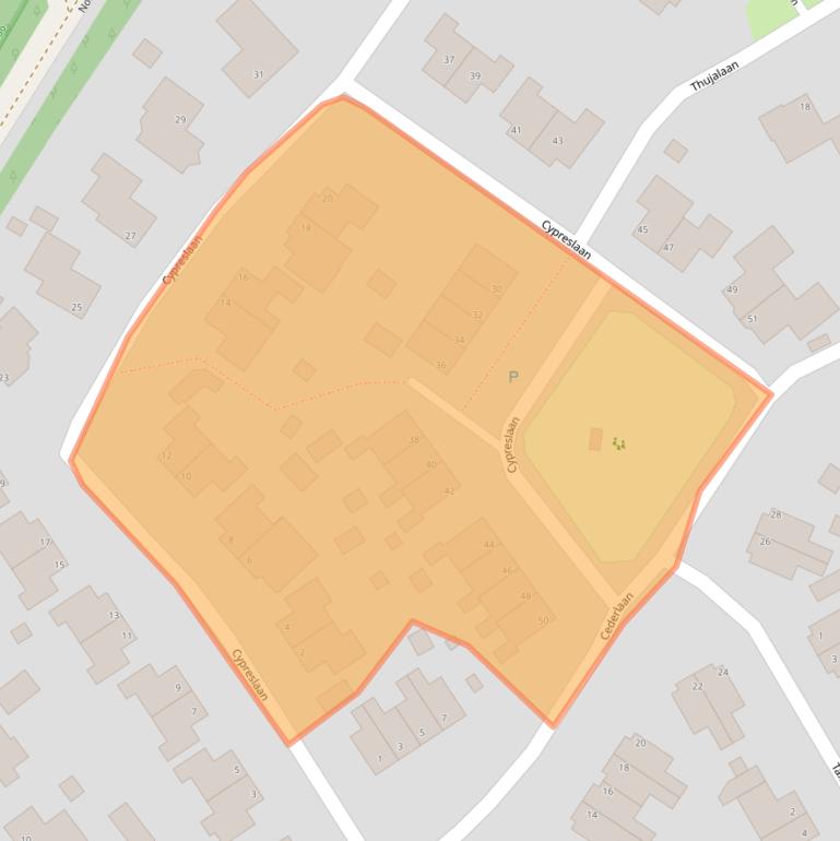 Kaart van postcodegebied 7875EH.