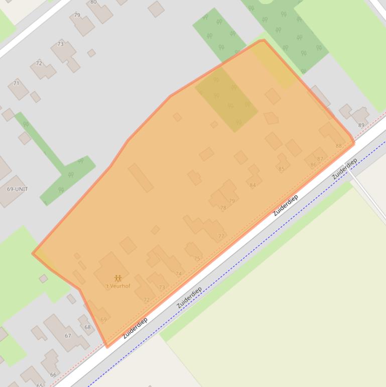 Kaart van postcodegebied 7876AD.