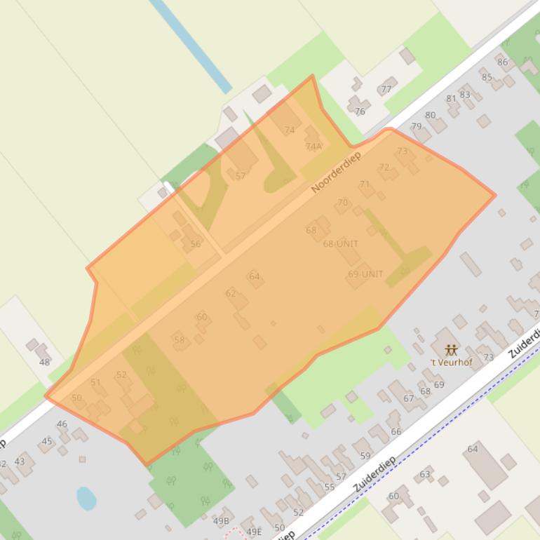 Kaart van postcodegebied 7876CC.