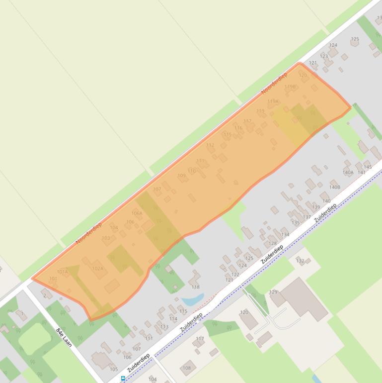 Kaart van postcodegebied 7876CE.