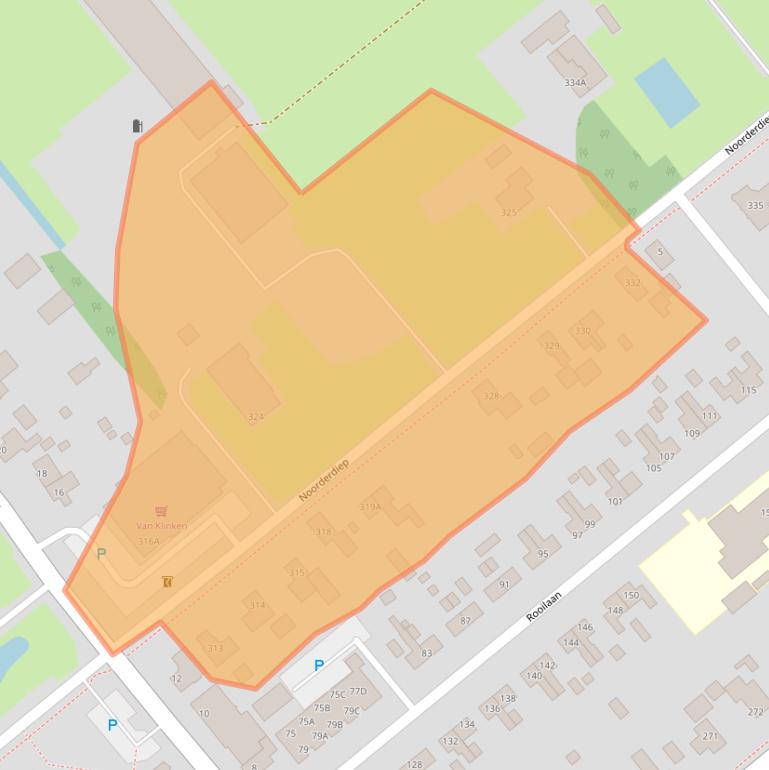 Kaart van postcodegebied 7876CP.