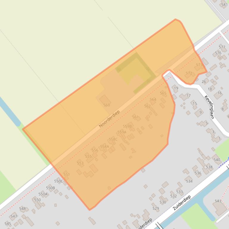 Kaart van postcodegebied 7876EE.