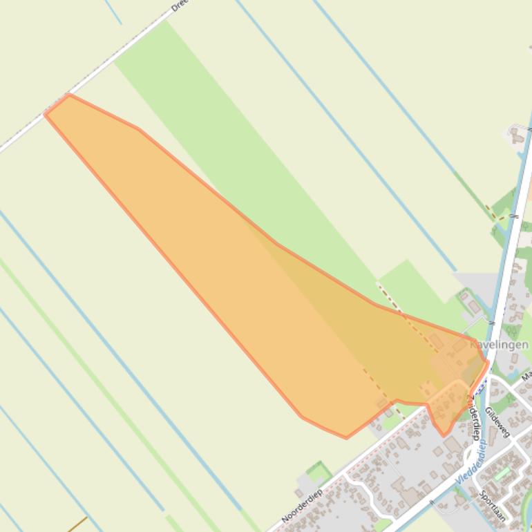 Kaart van postcodegebied 7876EH.