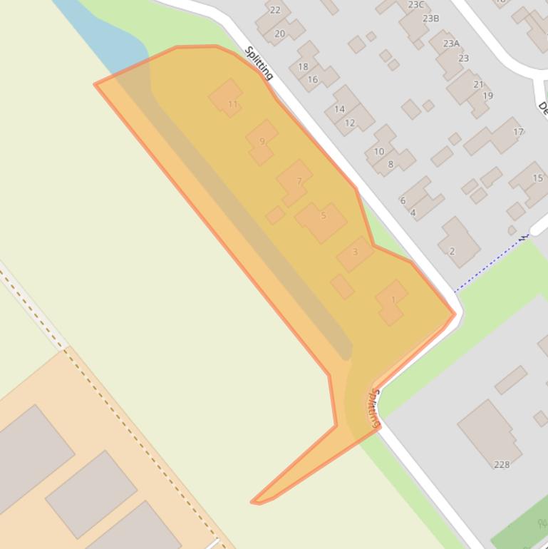 Kaart van postcodegebied 7876EJ.