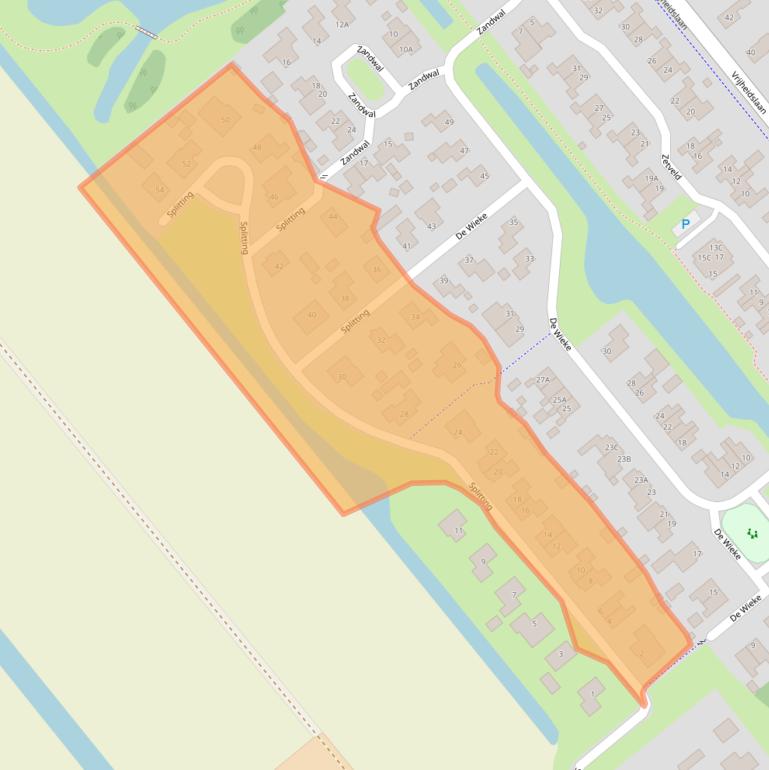 Kaart van postcodegebied 7876EK.