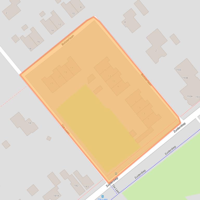 Kaart van postcodegebied 7876GA.