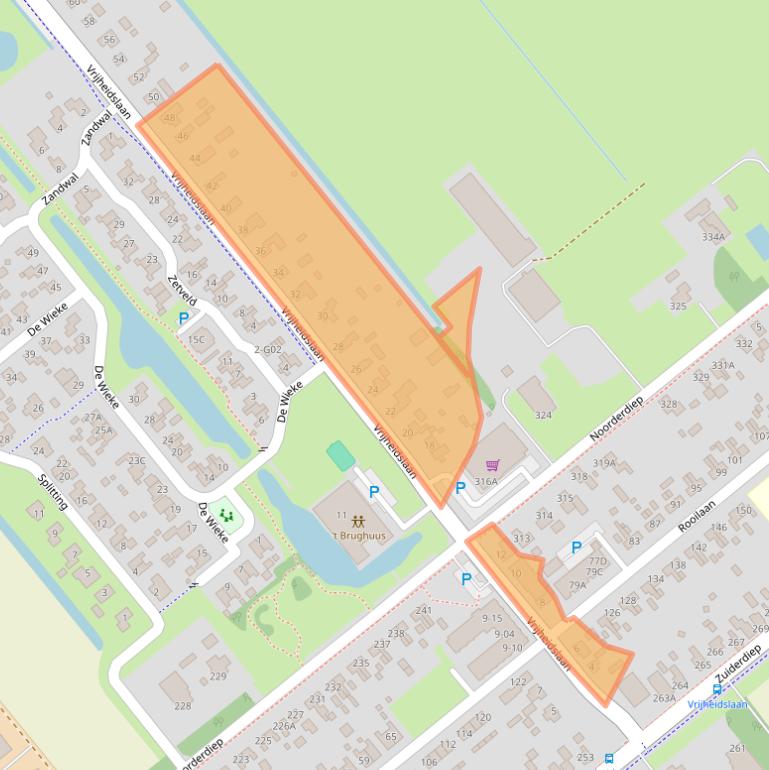 Kaart van postcodegebied 7876GK.