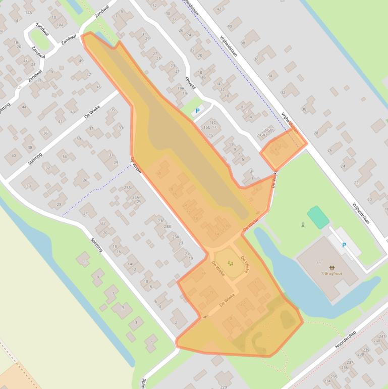 Kaart van postcodegebied 7876GX.