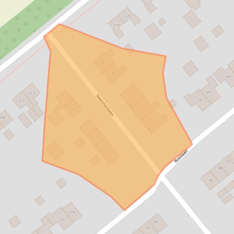 Kaart van postcodegebied 7876HB.