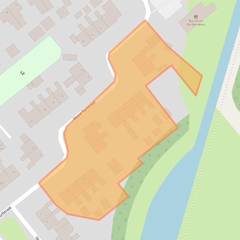 Kaart van postcodegebied 7876HR.