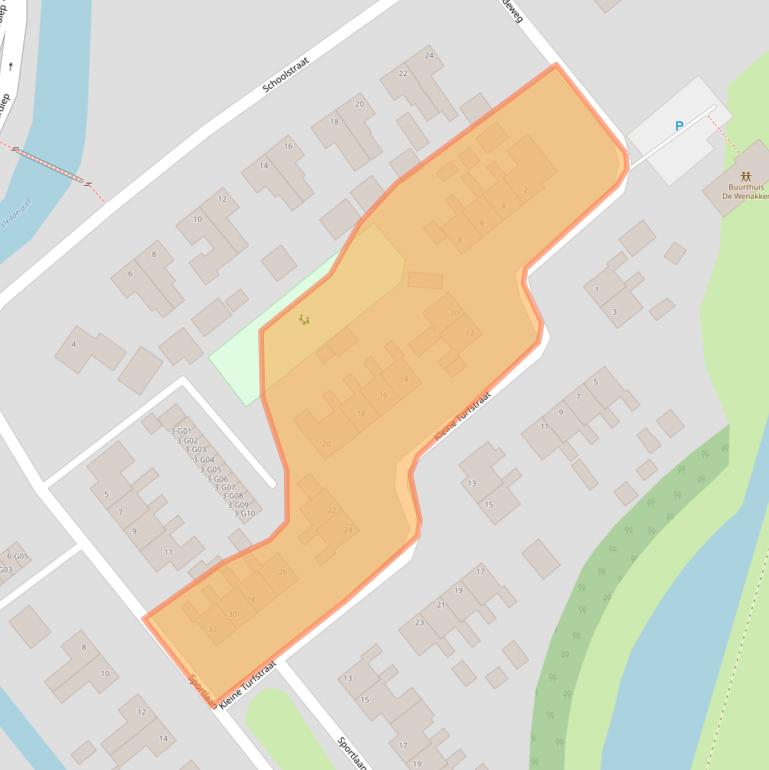 Kaart van postcodegebied 7876HS.