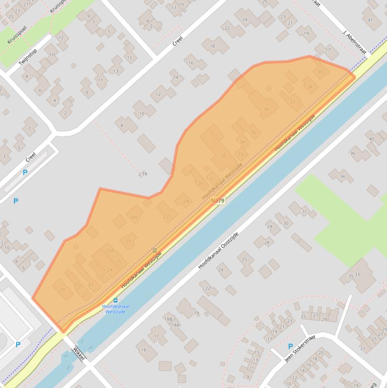 Kaart van postcodegebied 7881AB.