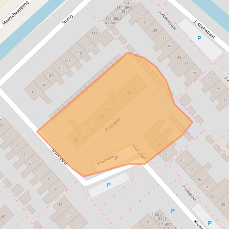 Kaart van postcodegebied 7881AN.