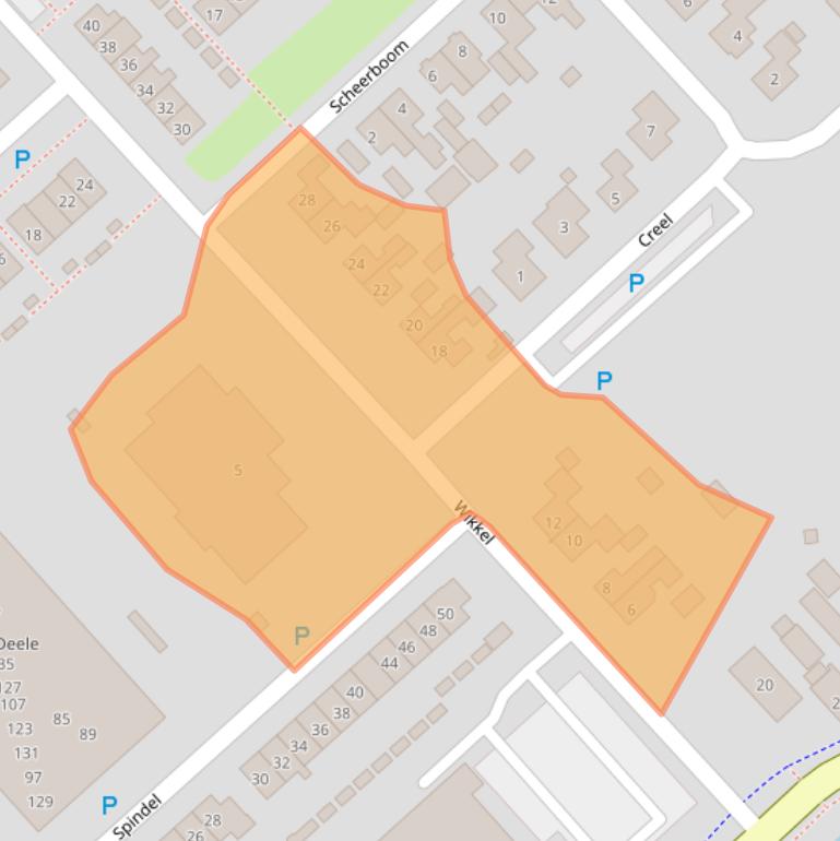 Kaart van postcodegebied 7881BA.