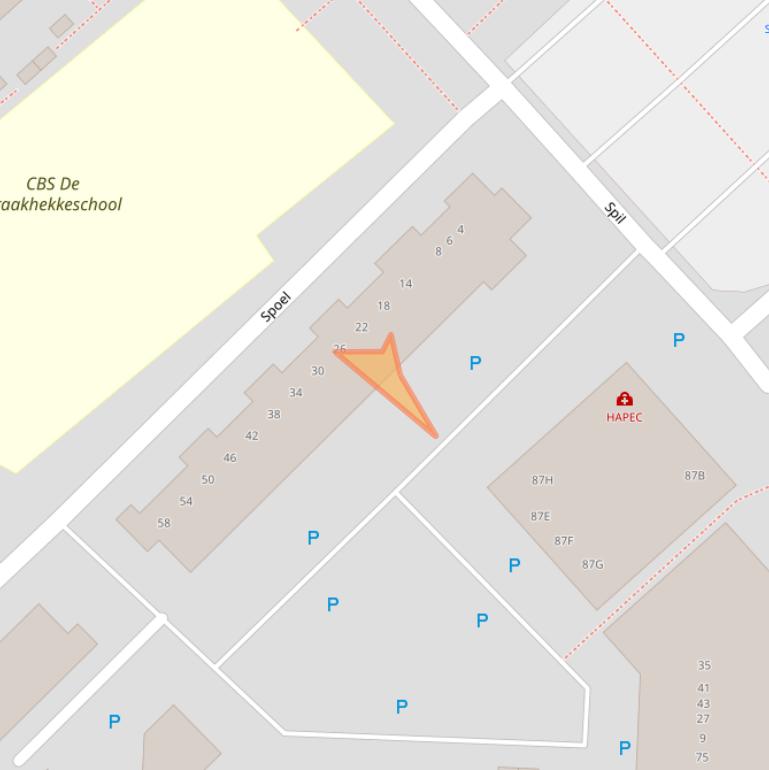 Kaart van postcodegebied 7881BK.