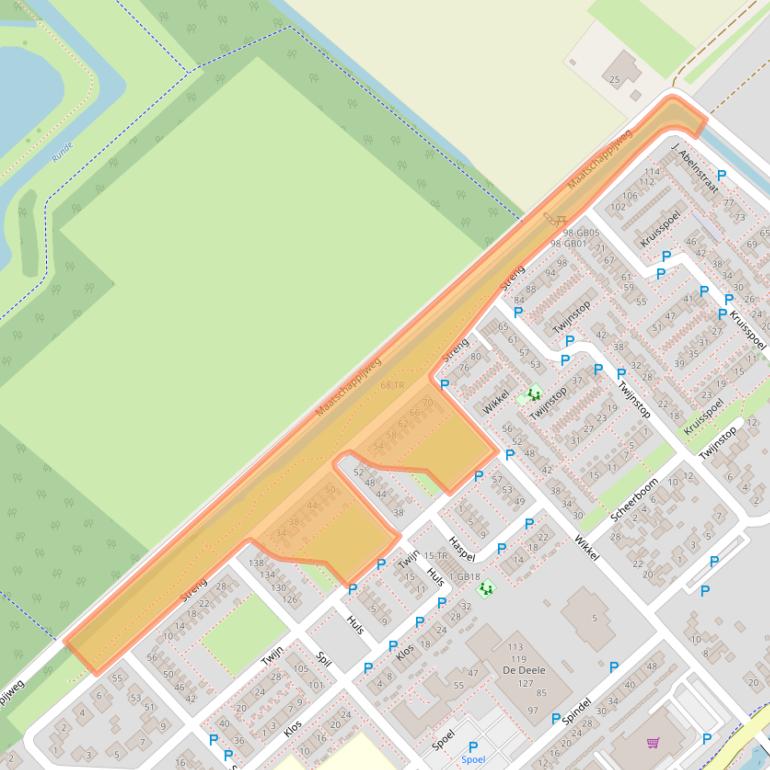 Kaart van postcodegebied 7881CH.