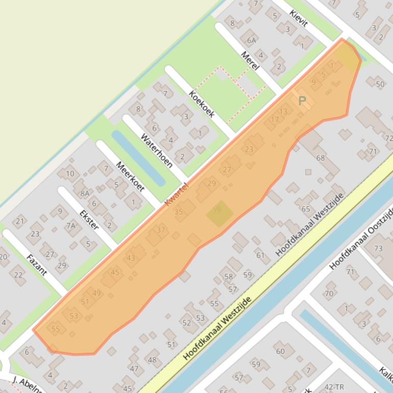 Kaart van postcodegebied 7881DC.