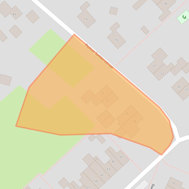 Kaart van postcodegebied 7881EB.