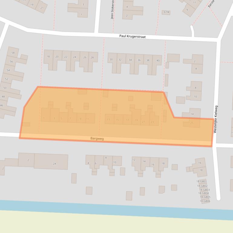 Kaart van postcodegebied 7881EX.