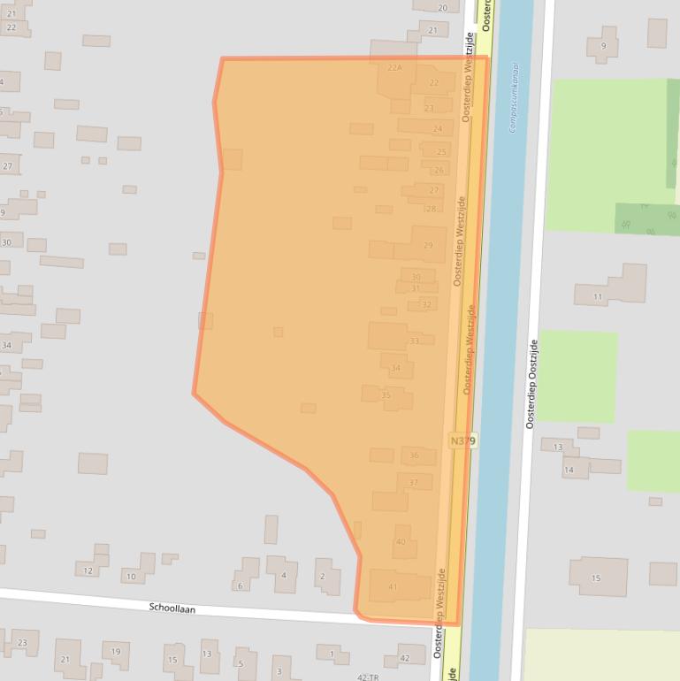 Kaart van postcodegebied 7881GL.