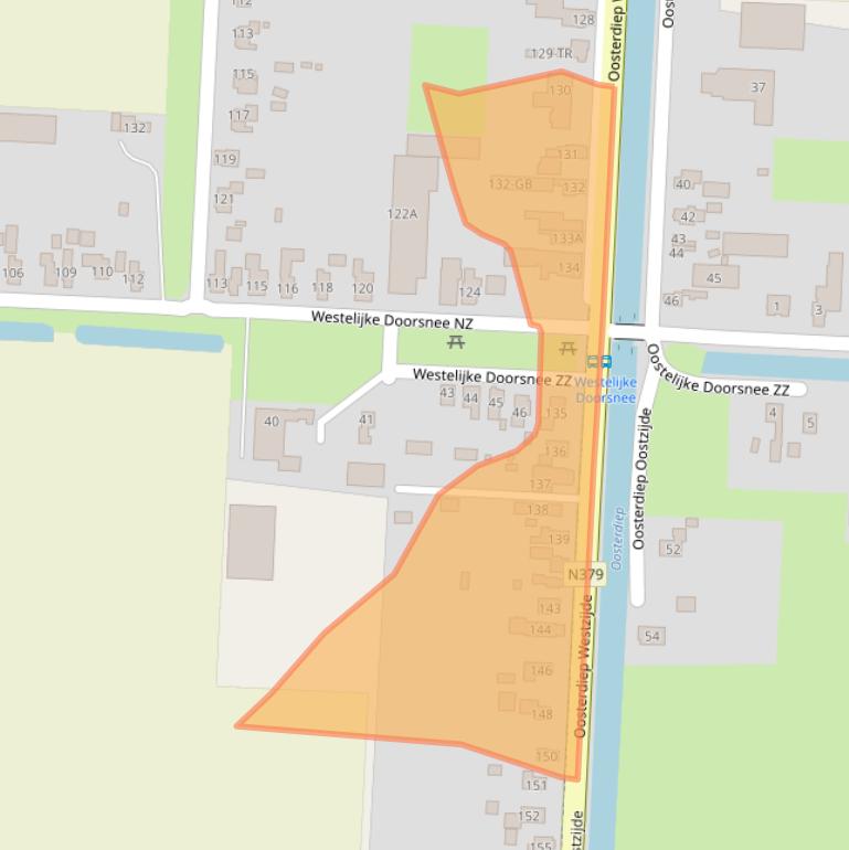 Kaart van postcodegebied 7881GS.