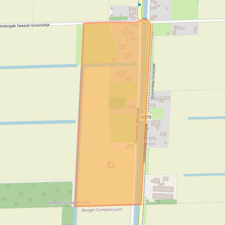 Kaart van postcodegebied 7881GX.