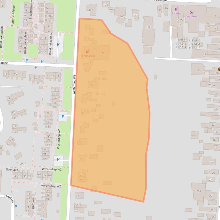 Kaart van postcodegebied 7881HB.