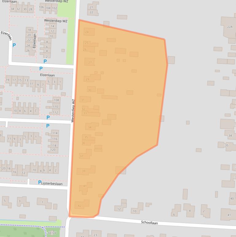 Kaart van postcodegebied 7881HC.