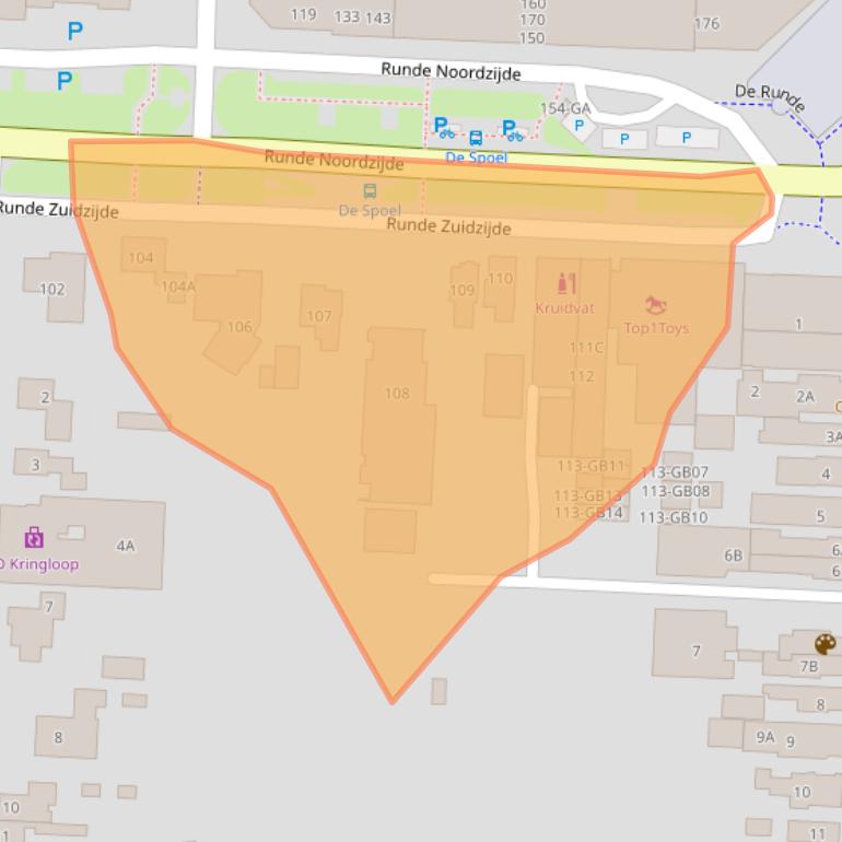 Kaart van postcodegebied 7881HR.