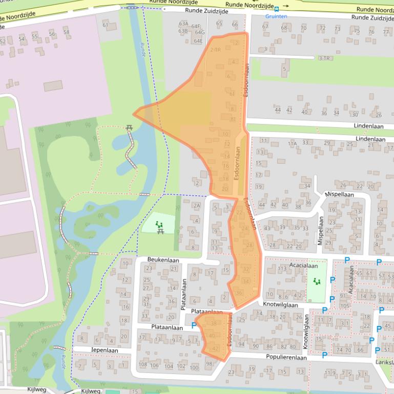 Kaart van postcodegebied 7881JC.