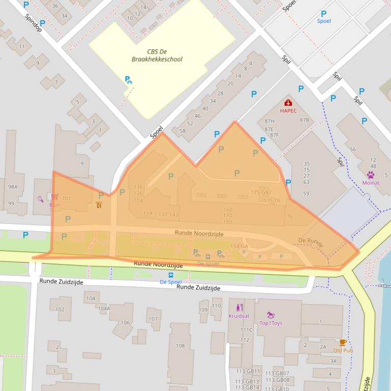 Kaart van postcodegebied 7881JL.