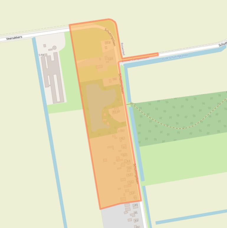 Kaart van postcodegebied 7881JN.