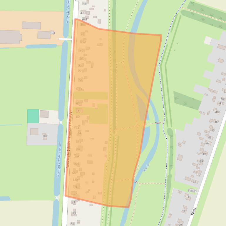 Kaart van postcodegebied 7881JT.