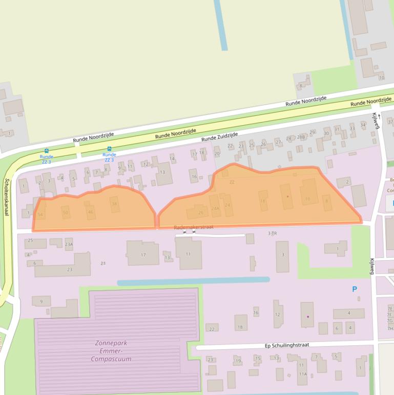 Kaart van postcodegebied 7881JZ.
