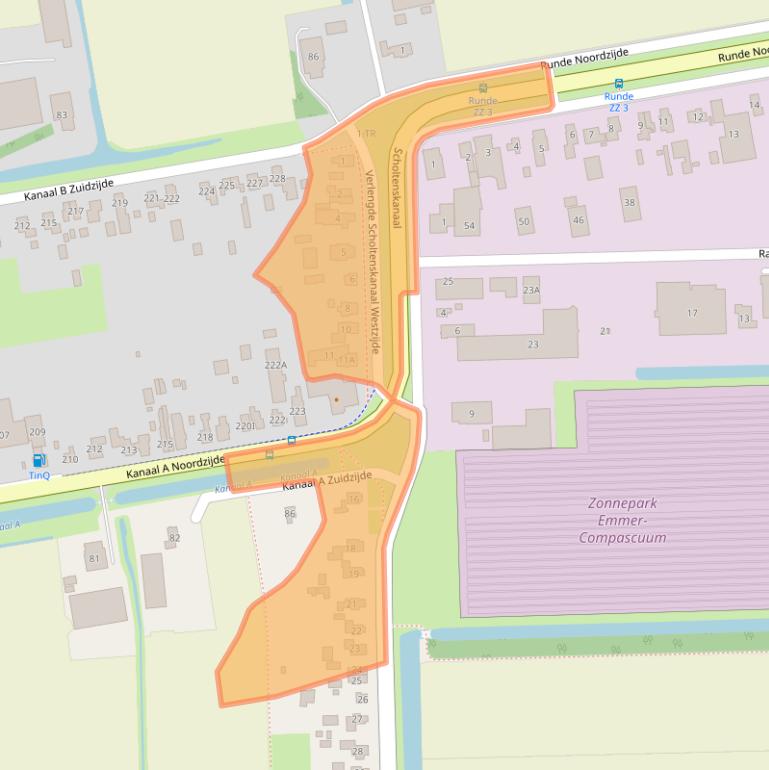 Kaart van postcodegebied 7881KA.