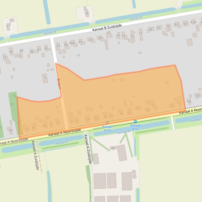 Kaart van postcodegebied 7881KJ.