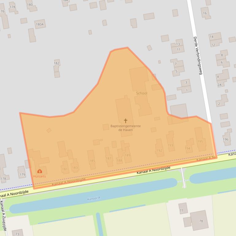 Kaart van postcodegebied 7881KS.