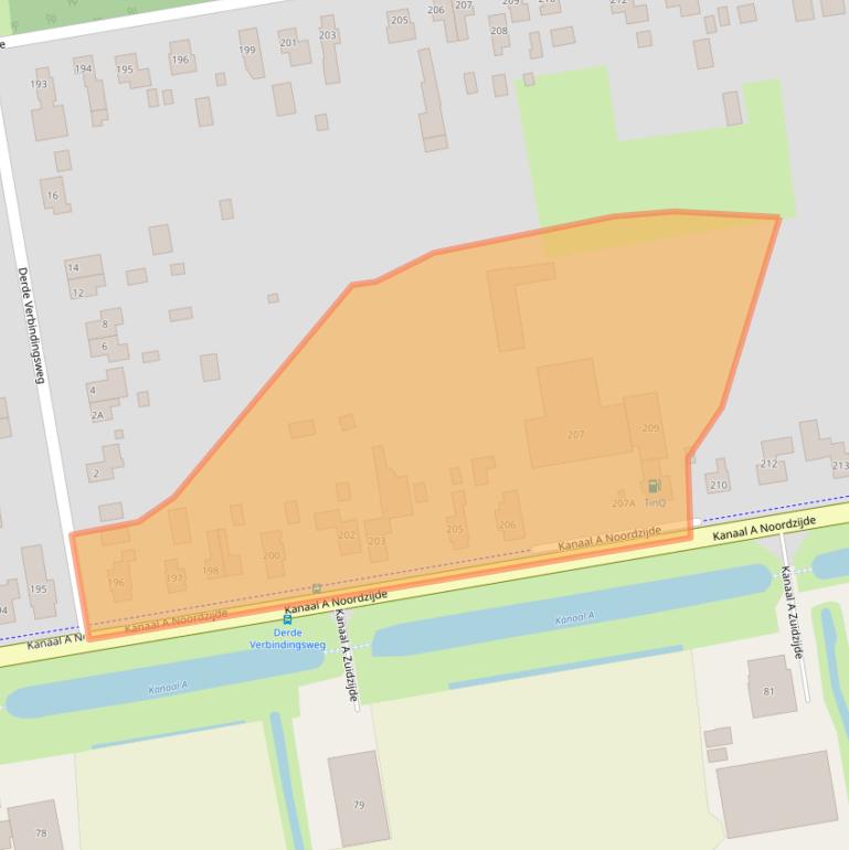 Kaart van postcodegebied 7881KT.